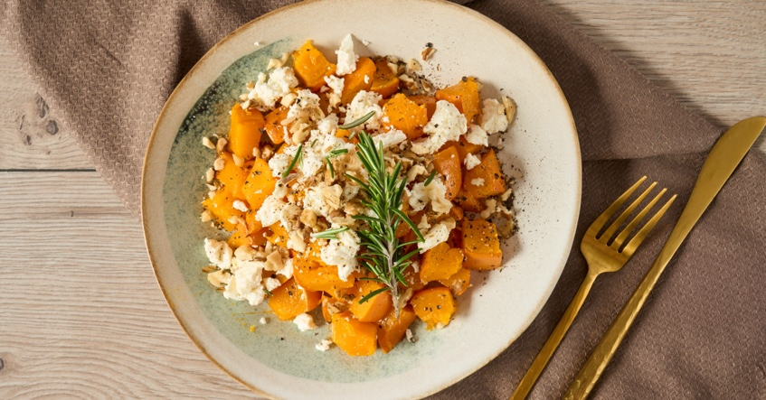 Poêlée express de courge et feta