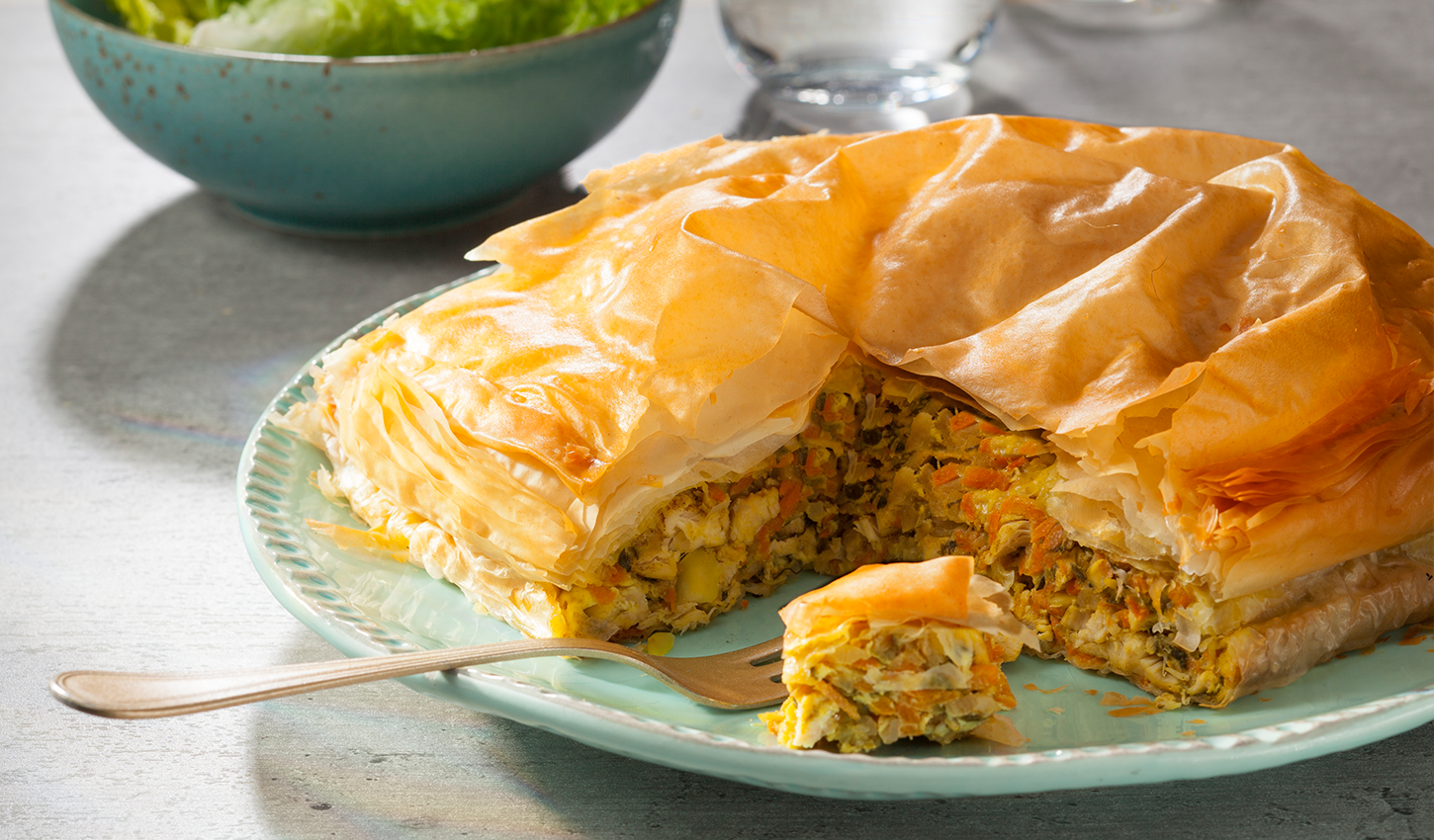 Pastilla aux légumes et poulet: recette facile et savoureuse