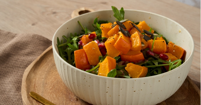 Salade automnale à la courge rôtie
