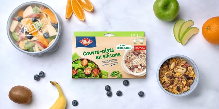 Couvre-plats en silicone Albal