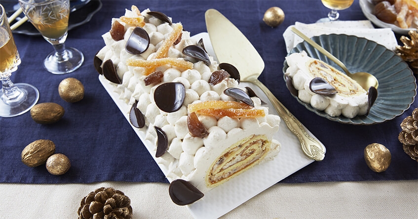 recette de bûche de noël aux marrons